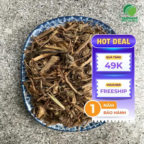 Hình ảnh chi tiết lá hương nhu sấy khô, giữ nguyên dược tính
