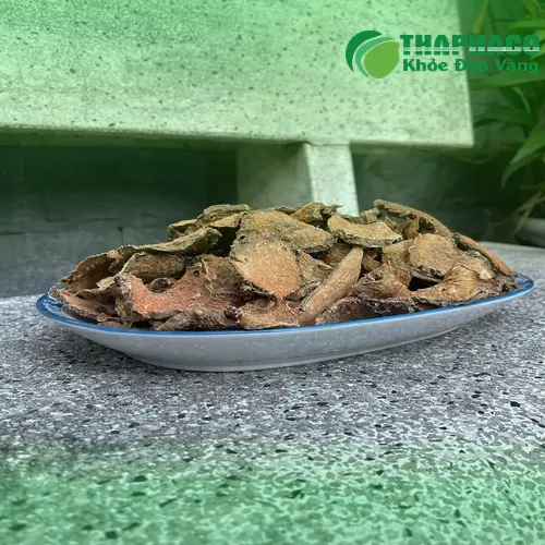 Khách hàng đang thưởng thức trà móp gai ấm nóng