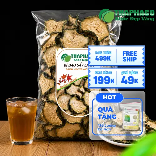 Sơ chế bí đao tươi tại THAPHACO