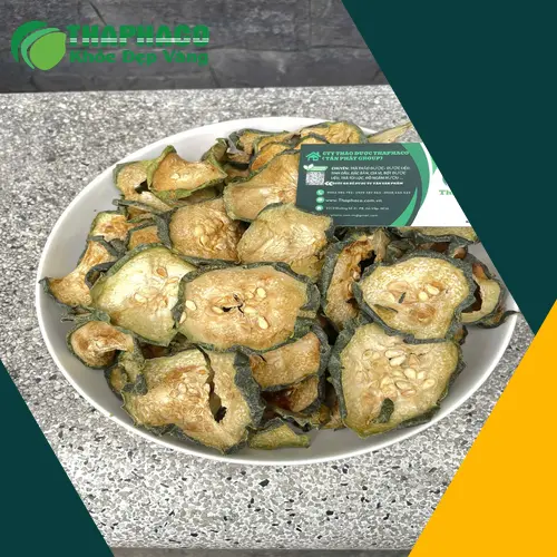 Bí đao sấy lạnh thành phẩm được đóng gói kỹ lưỡng