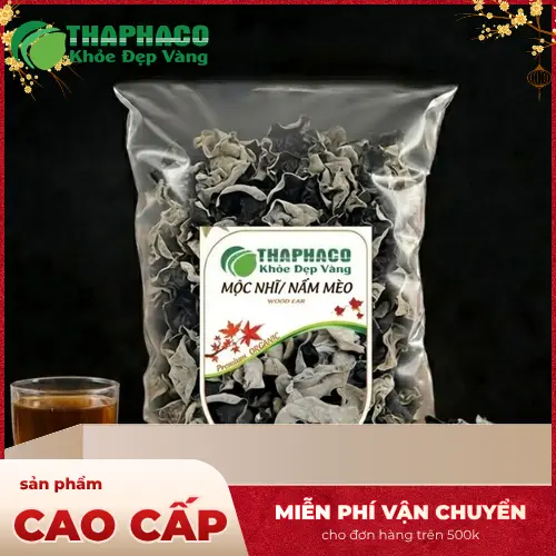 Mộc nhĩ khô nguyên miếng, chất lượng cao tại THAPHACO