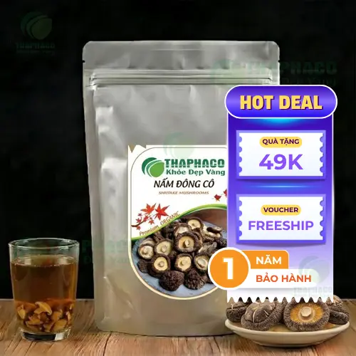 Nấm đông cô tươi và khô