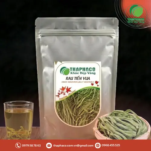 Rau tiến vua khô trước khi ngâm