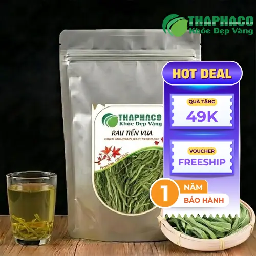 Rau tiến vua tươi và khô