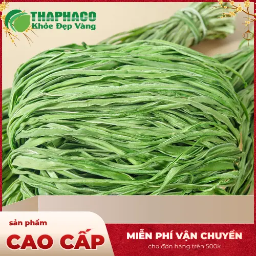 Ngâm rau tiến vua khô trong nước