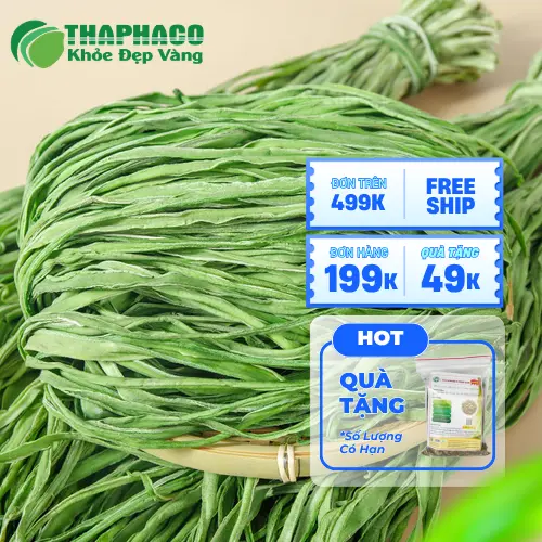Sơ chế rau tiến vua khô để chế biến