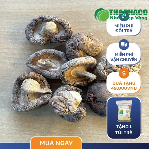 Nấm đông cô khô nguyên liệu cho món chay