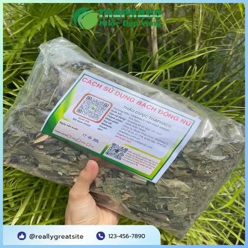Bạch đồng nữ phơi khô và đóng gói