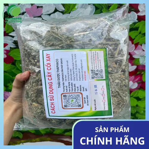 Hình ảnh một ly trà cây cối xay thơm mát
