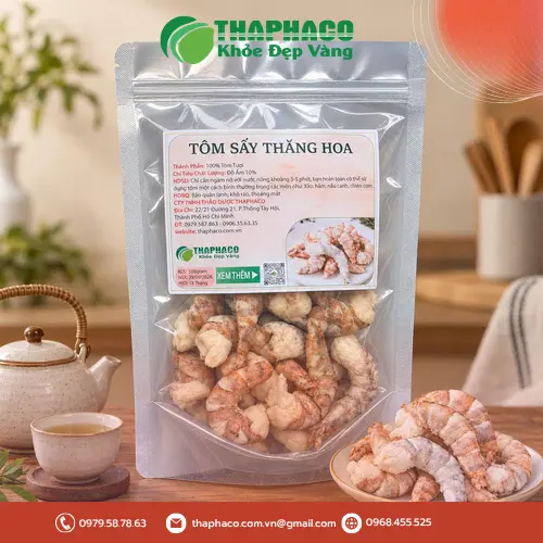 Tôm sấy thăng hoa chất lượng cao giữ trọn hương vị tự nhiên