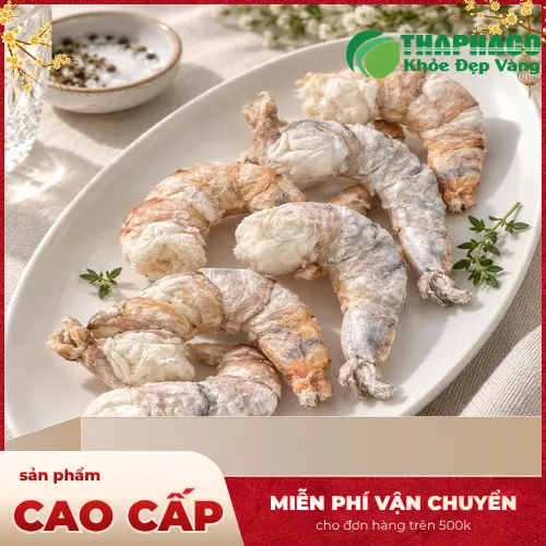 Quy trình sản xuất tôm sú sấy thăng hoa khép kín và hiện đại