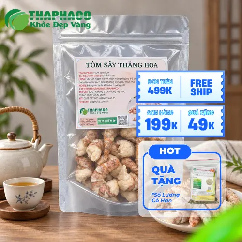 Các bước sơ chế tôm sấy thăng hoa với nước ấm