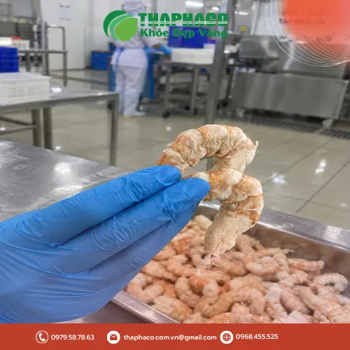 Quy trình sản xuất tôm sấy thăng hoa hiện đại