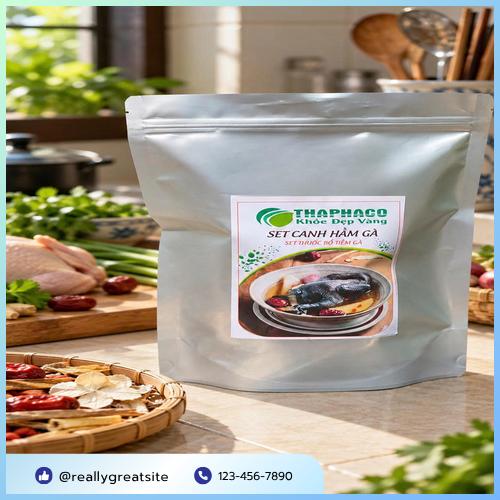 Set canh hầm gà tiện lợi chuẩn bị món gà tiềm tại nhà